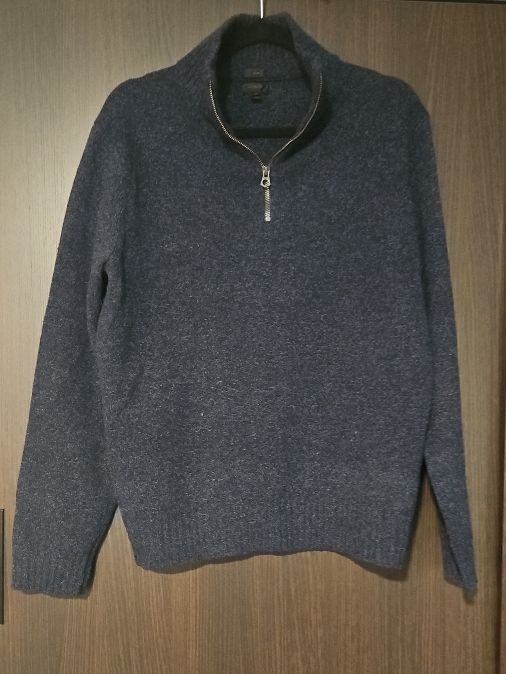 286. J. Crew Women's Navy Zip-Front Sweater